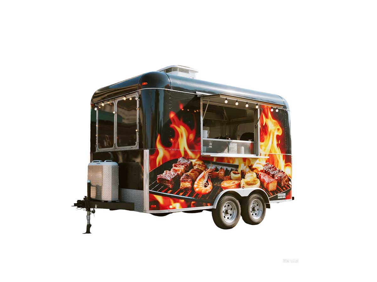 YG mobile BBQ trailer