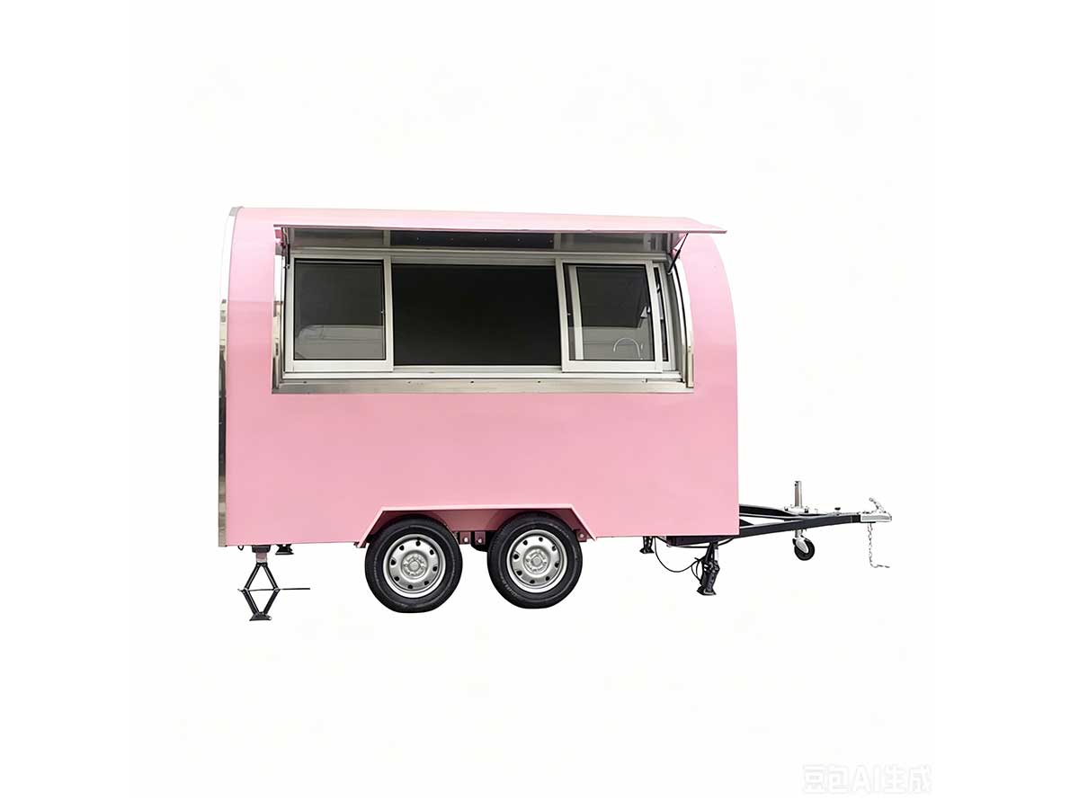 YG round food trailer