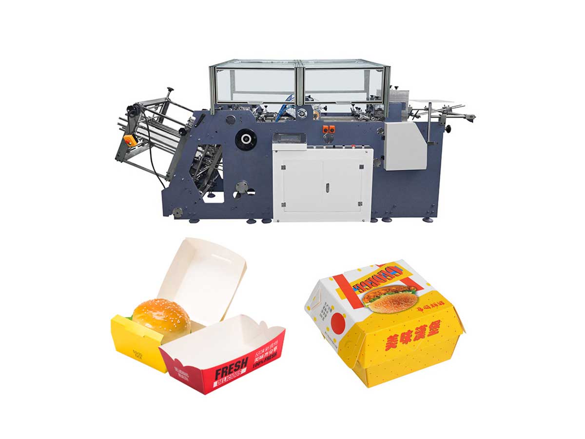 YG hamburger box making machine